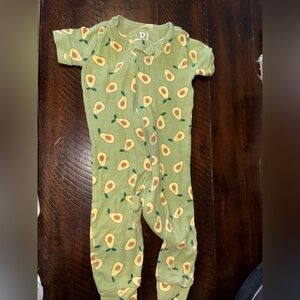 Children’s Place Kids Green Avocado Print One-Piece Pajamas